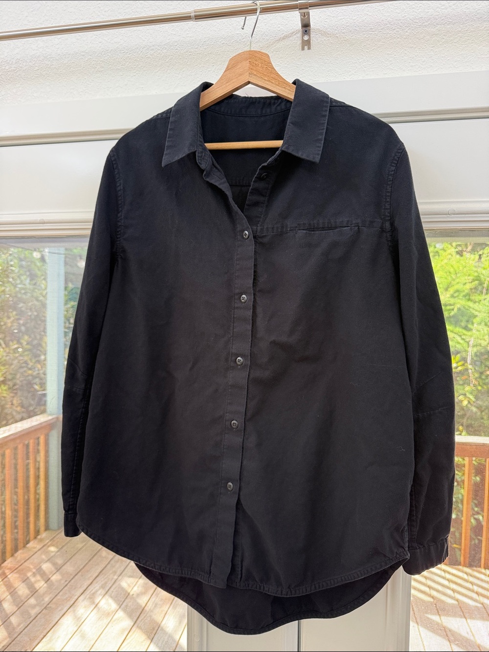 lululemon athletica Black Button-Down Women's Shirt